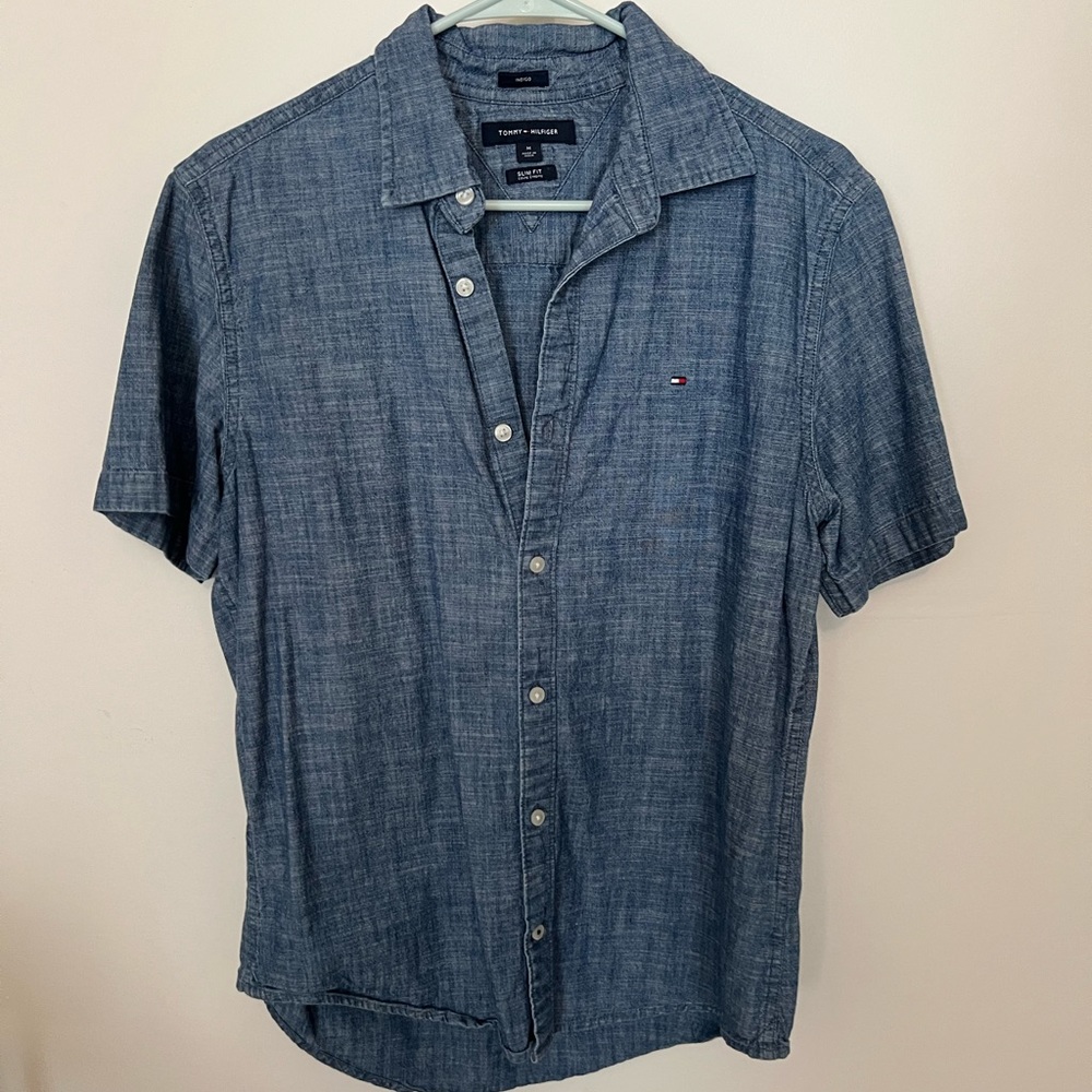 Men’s Tommy Hilfiger Slim fit Indigo Button Down